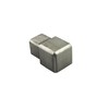 Square Outer Corner Stainless Steel V2A 11 mm Brushed