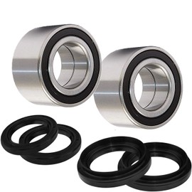 Both Front Wheel Bearing and Seal Kits Compatible with 00-06 Honda Rancher 350 400 4x4 Fourtrax TRX350FE TRX350FM TRX400FA TRX400FGA 4x4 Only