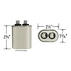 7.5 uf/Mfd Oval Universal Capacitor Replacement Amrad USA2031 Replacement -
