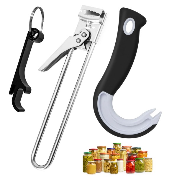 3 PCS Arthritis Jar Opener Stainless Steel Adjustable Jar Opener