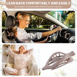 Flat Hair Claw Clips for Women - 6Pcs Lay Down Claw Clips French Concord Hair Claw (Polished(Earth tone colors))