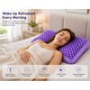 Purple Memory Foam Contour Pillow with Breathable Air Layer, Water