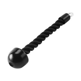 HYVAWO Pull Down Rope Single Grip Tricep Bicep Exercise Attachment for Cable Machines Gym Pulley Workout (Black 1 Pack)