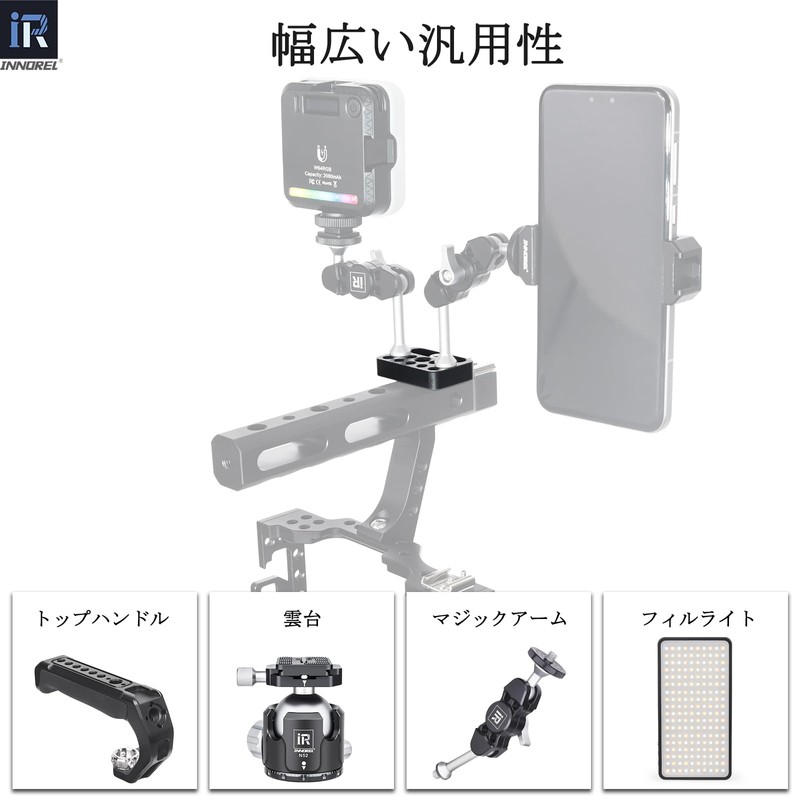 INNOREL Cheese Plate Small Multi-Purpose Camera Bracket DIY Tripod Accessories