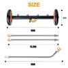 EVEAGE 2-in-1 Undercarriage Pressure Washer Attachment, 16" Pressure Washer Water
