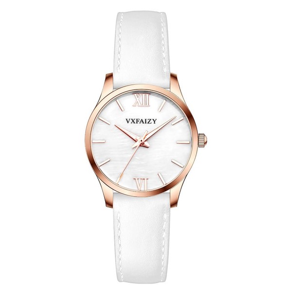 VXFAIZY Ladies Simplicity Watch Water Resistant Casual Watch for Women