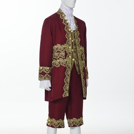 CAMDOM - Disfraz victoriano para hombre, estilo rococó, estilo medieval, disfraz de príncipe, cosplay