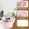 Top-spring 360° Rotating Makeup Organiser, Spinning Makeup Brush Holder with
