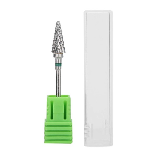 Tungsten Steel Manicure Drill, Nail Cutter, Cutter Bit, Electric Nail Drill, Pedicure, Grinding Head for Working Nails, Glass, Plastic, Metal, Stone, Tiles (Green Label)