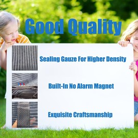 Magnetic Screen Door- Self-Sealing, Pet and Kid Friendly Heavy Duty - Fits Door Size 40" x 96"-Works with Front, Sliding, Patio Doors-Gray