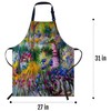 Smooffly Monet The Iris Garden Apron Unisex Adjustable Bib Apron,