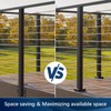 Gyykzz Side Mount Cable Railing Post 36" (Post Body 44"),