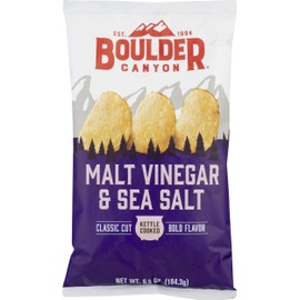 Boulder Canyon Chips, Malt Vinegar & Sea Salt, 6.5 oz