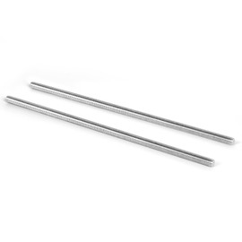 M6-1.0 x 250mm Fully Threaded Rod, Long Threaded Screw, 304 Stainless Steel 18-8, Right Hand Threads, 2 PCS