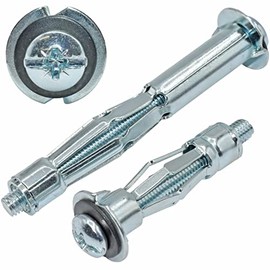 M5 x 52mm Heavy Duty Metal PLASTERBOARD Cavity Wall FIXINGS Anchors Plugs (5)