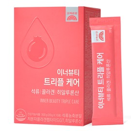 Goryeo Eundan Inner Beauty Triple Care Pomegranate Collagen Hyaluronic Acid 15 Sticks, 1 Pack