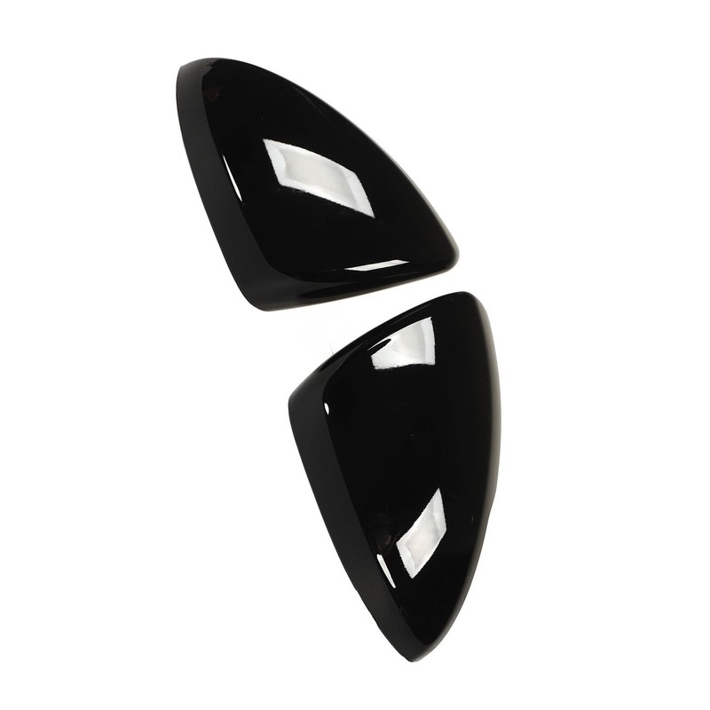 Akozon 2pcs Glossy Black Rearview Mirror Replacement for Chevy 2017?2019