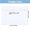 150 Pcs Name Tags with Pins ID Clear Plastic Badge