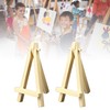 Wooden Table Top Easel, 5pcs 5inch Mini Display Wood Easel