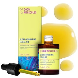 Good Molecules Ultra-Hydrating Facial Oil 13ml  0.44 Oz - Moisturizing, Antioxidant, Fatty-Acids, For Dry Skin, Dehydration, Acne - Natural Skin Care 