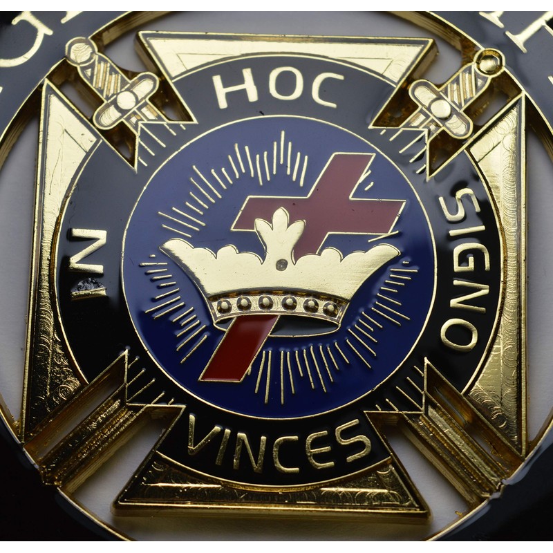 The Commemorative Coin Company Large Enamelled MASONIC Car Emblem/Decoration/Badge/Decal. KNIGHTS