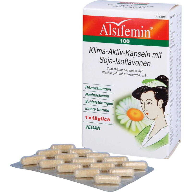 Alsifemin 100 Klima-Aktiv-Kapseln mit Soja-Isoflavonen, 60 S