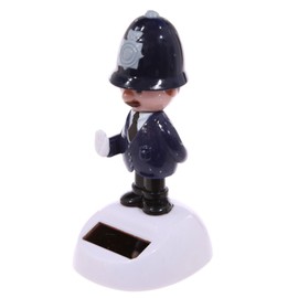 Puckator Policeman Solar Pal FF66, Bleu Foncé/Noir/Rose/Gris, 5,5 x 5 x 10,5 cm