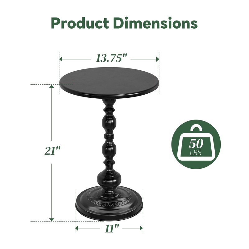 Simple Trending Small Side Table, Round Drink Table End Table,