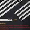 Pack of 100 Steel Cable Ties, Stainless Steel Cable Ties