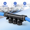 Bwintech 5 pieces 8 mm OD straight connectors, 5-way quick