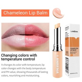 LANBENA Chameleon Lip Balm Nourishing Moisturizing Lip Care Daily Use Natural Extract Beauty Makeup Lipstick