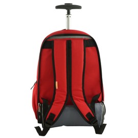 K-Cliffs Heavy Duty Rolling Backpack School Bookbag with Wheels Deluxe Wheeled Daypack…