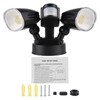 Motion Sensor Outdoor Lights 2-Head Wall Light with Infrared Induction