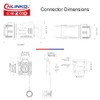 CNLINKO BD-20 Industrial Waterproof Connector IP67 Circular Connector Built-in Socket