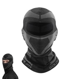 Xusxes Bicycle Face Mask, Outdoor Sports Face Mask, Windproof Face Mask, Breathable Full Face Mask, Windproof Motorcycle Face Mask, Balaclava Face Mask, for Motorcycle (L), black
