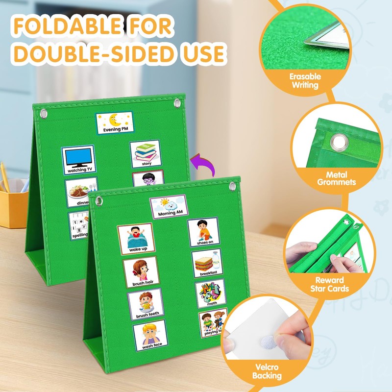 ALSLEA Visual Schedule for Kids with Autism Chore Chart for