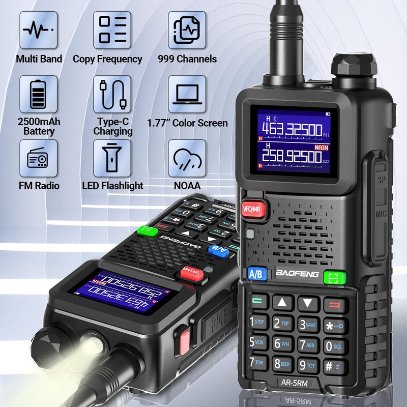 Ham Radio BAOFENG Handheld Long Range 5RM 10W Walkie Talkies