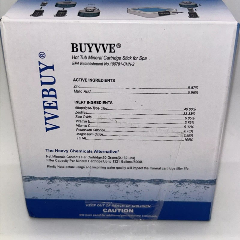 vvebuy (3) Blue Hot Tub Mineral Ion Cartridge Pool for