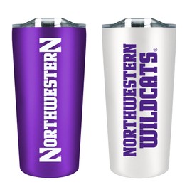 The Fanatic Group Northwestern Wildcats Double Walled Soft Touch Tumbler Set, Design 1 - Purple & White