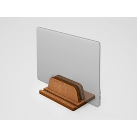 The Vertical Laptop Stand | Notebook Stand Vertical | Laptop Stand | Notebook Stand | Stand | Made in EU (Brown)