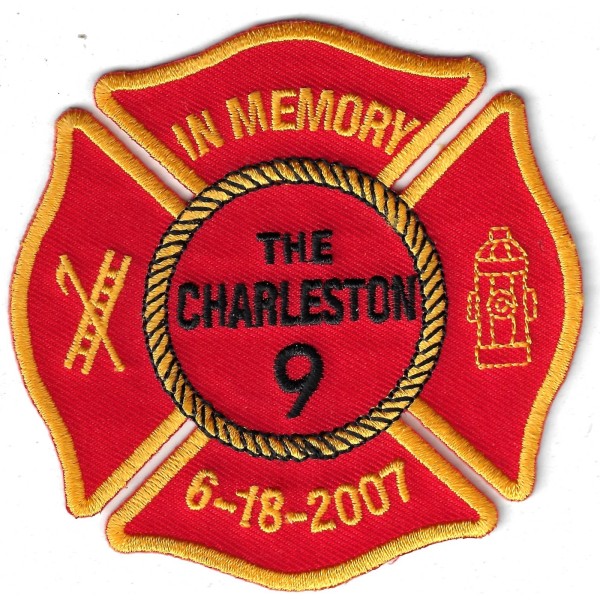 Unbranded Remembering the Charleston 9 Iron/Sew on Patch profits go