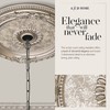 AFD Home Petite Round Chandelier Ceiling Medallion or Fan Medallion,