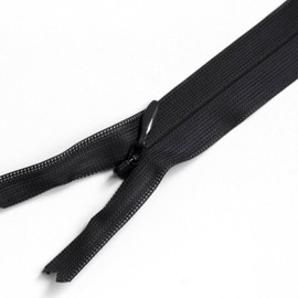 Nippon Chuko KS22-580 Concealed Zipper, 8.7 inches (22 cm), Pack of 5, Black