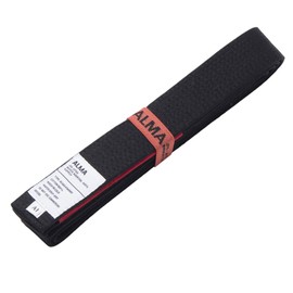 ALMA ALO-A3-BK Jiu Jitsu Belt, Black, A3