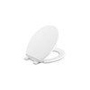 Kohler 20111-0 Brevia Round Toilet Seat, with Grip-Tight Bumpers, Quiet-Close