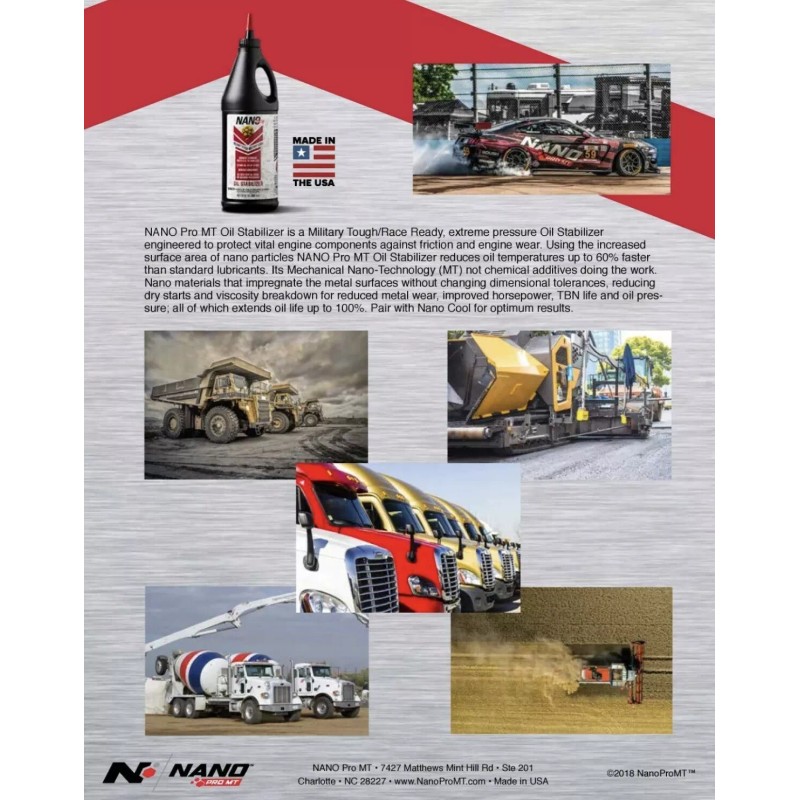 NANO Pro MT NDT32OS High Performance Extreme Pressure Oil Stabilizer
