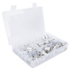 175pcs Rivet Nut Set Flat Head Aluminium Nutsert Assortment with