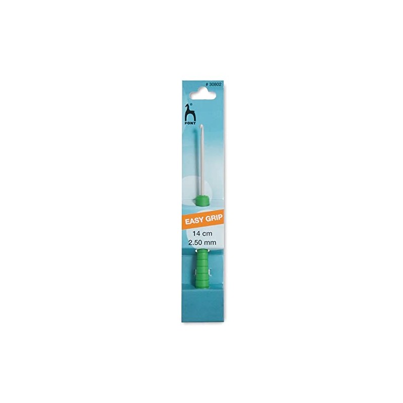 Pony Easy Grip Crochet Hook, Multi-Colour, 4mm