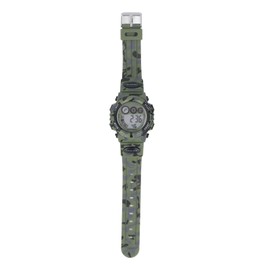 Camouflage Green Kids Watch 7 Colors LED 50M Waterproof Digital Watch for Boys Girls Ages 5‑15