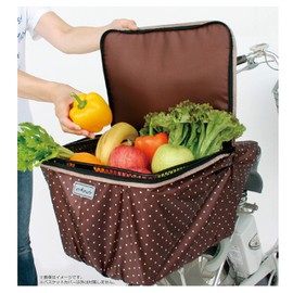 Marth (MARUTO) 2 2-Tier Zipper After Basket Cover D – iirmt2650 Polka Dot/Brown
